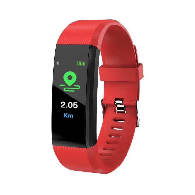 115plus bluetooth sports smart bracelet waterproof heart rate pedometer adult blood pressure electronic bracelet monitoring wholesale