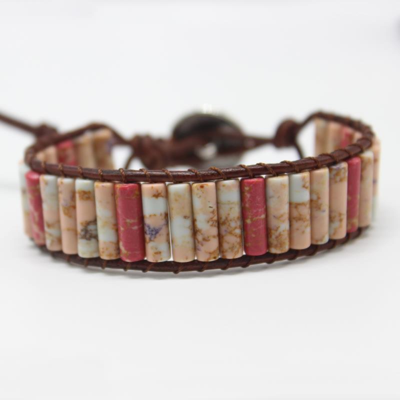 Natural Stone emperor stone bracelet hand-woven popular bohemian natural stone bracelet