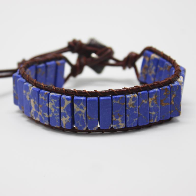 Natural Stone emperor stone bracelet hand-woven popular bohemian natural stone bracelet