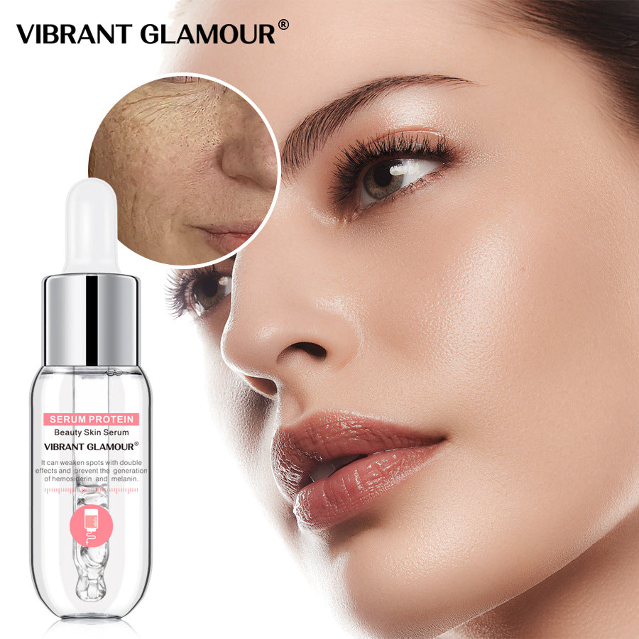 Natural VIBRANT GLAMOUR serum protein beauty skin facial essence brightens skin repair essence.