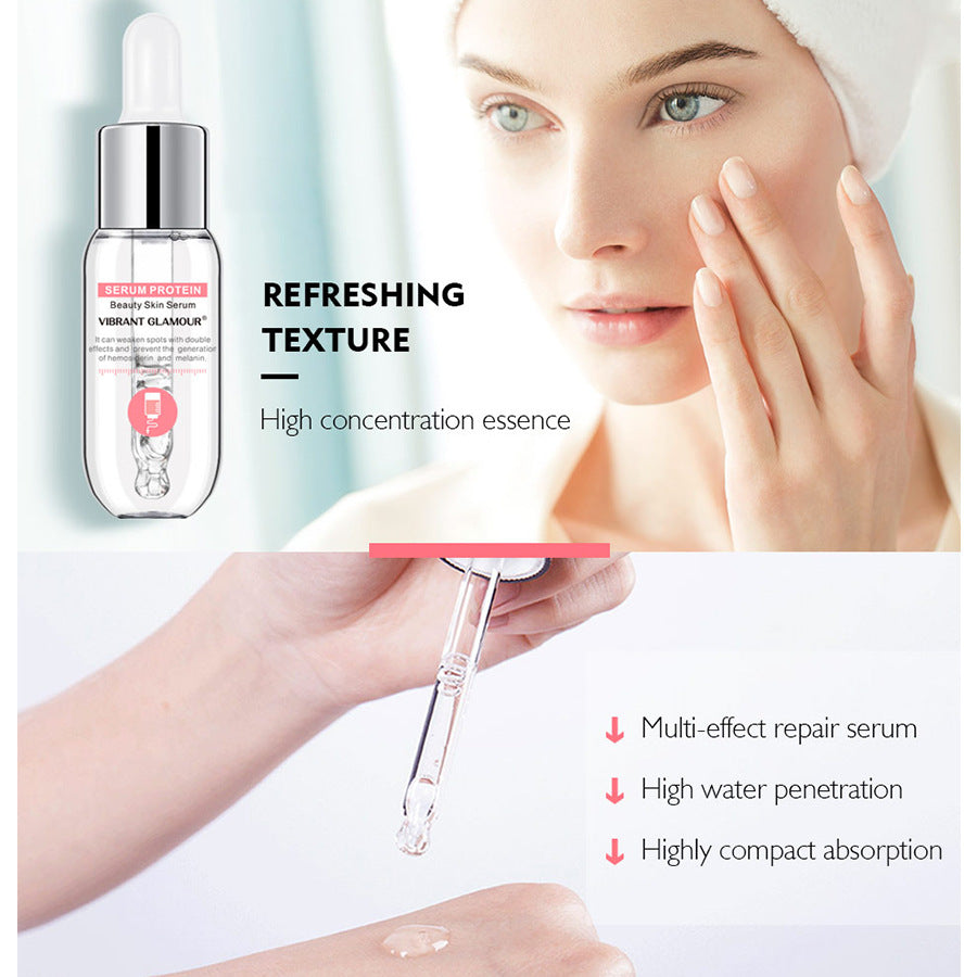 Natural VIBRANT GLAMOUR serum protein beauty skin facial essence brightens skin repair essence.