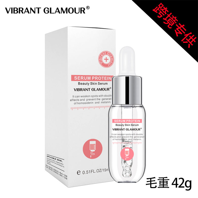 Natural VIBRANT GLAMOUR serum protein beauty skin facial essence brightens skin repair essence.