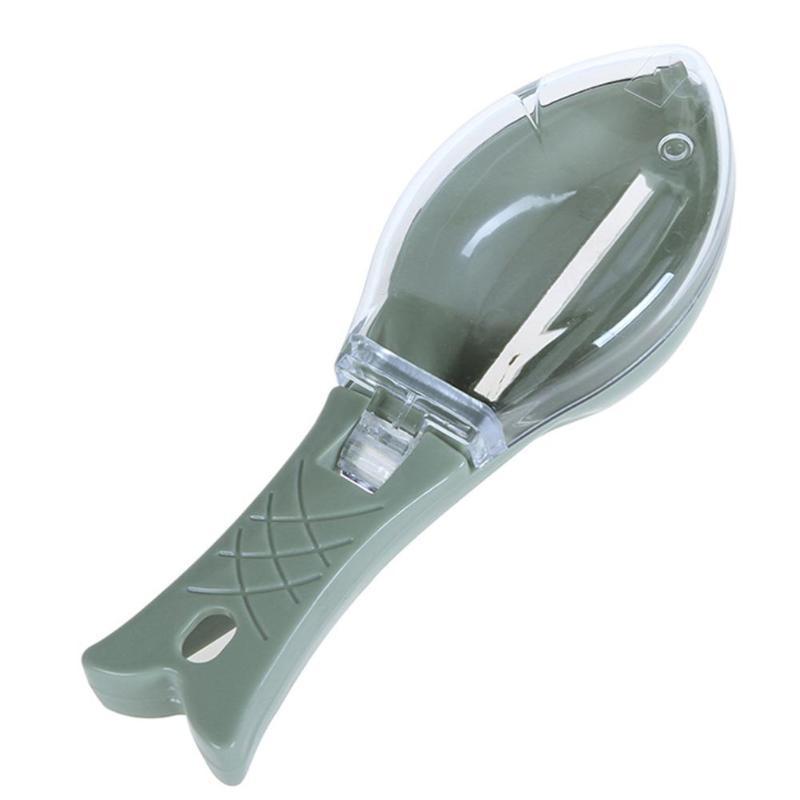 Manually remove fish scales with lid kitchen tools with lid fish scale scraping fish scale planer scraper plastic scraping fish scale gadgets portable