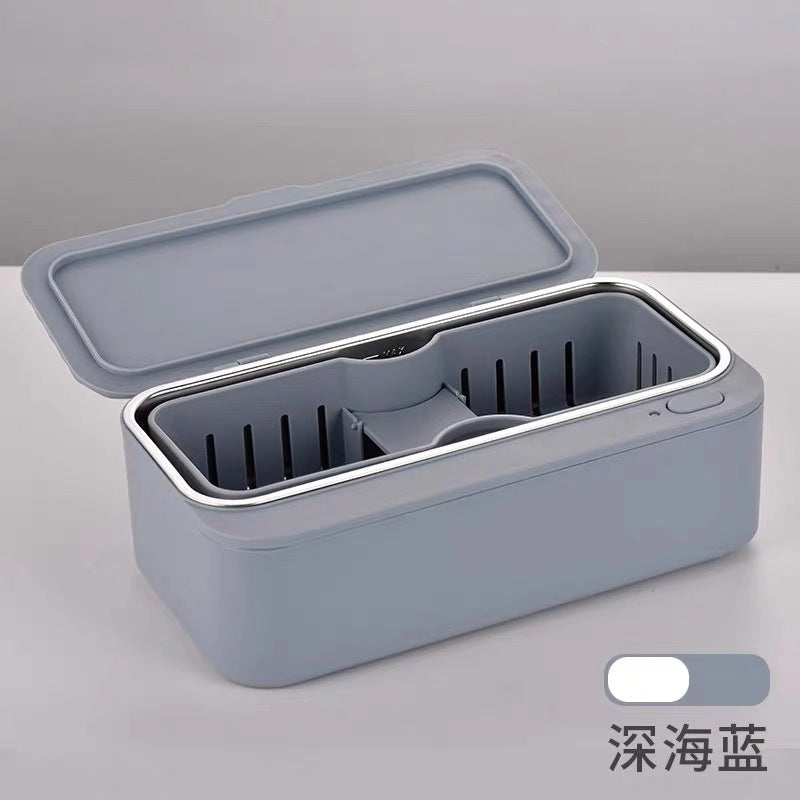 Electrical Home Ultrasonic Makeup Brush Cleaner Small Contact Lens Cleaner Watch Jewelry