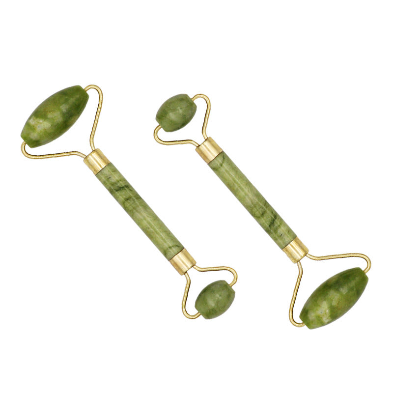 Stone Beauty Container Facial Eye Roller Massage Stick Push Massager Scraping Board Meridian Health Care Set