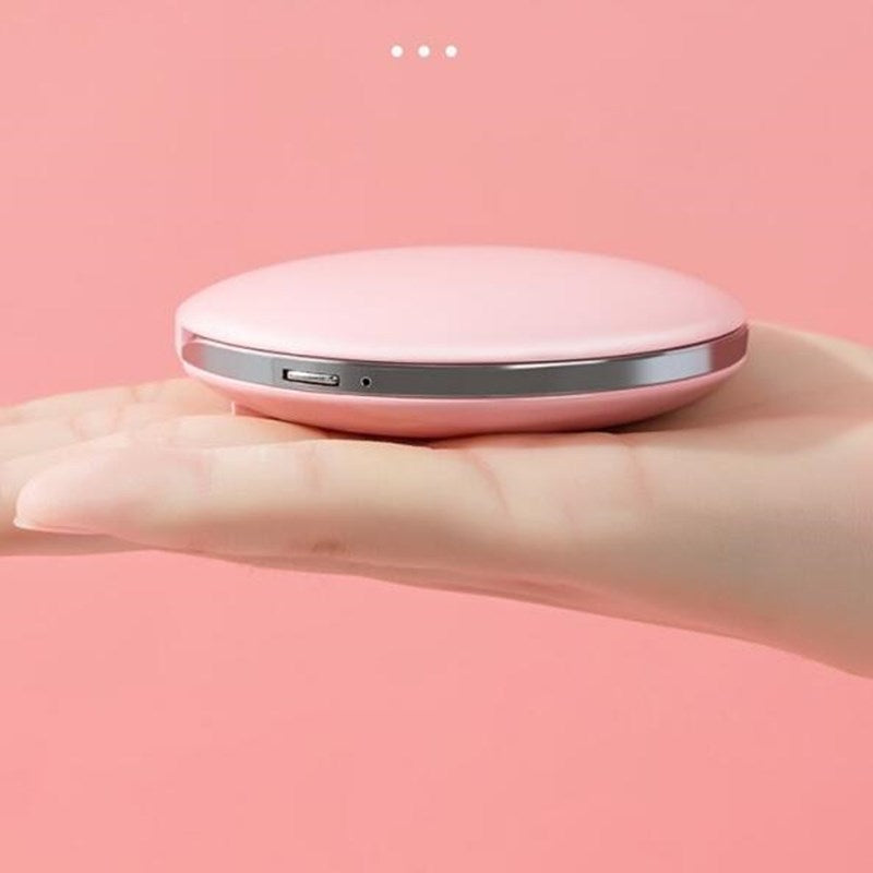 LED makeup mirror luminous charging donut mirror round handheld portable makeup mirror led