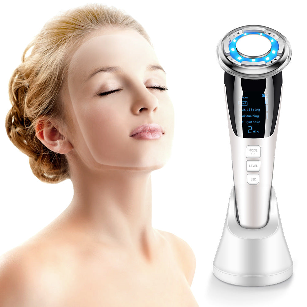 Electrical EMS hot and cold photon introduction instrument HailiCare color light skin rejuvenation beauty instrument facial massage instrument