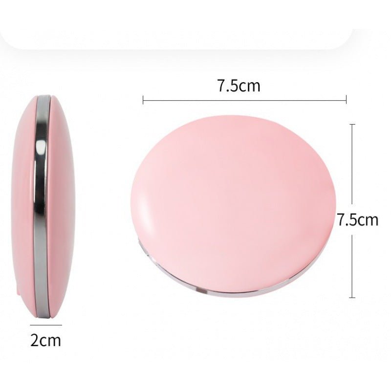 LED makeup mirror luminous charging donut mirror round handheld portable makeup mirror led