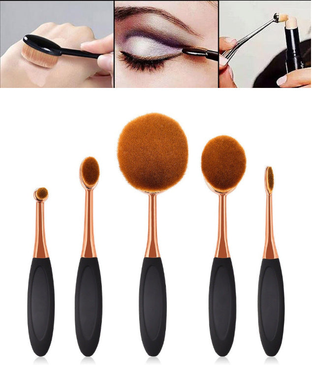 5-piece and 10 pcs toothbrush type makeup brush makeup brush beauty tool cosmetic brush beginner