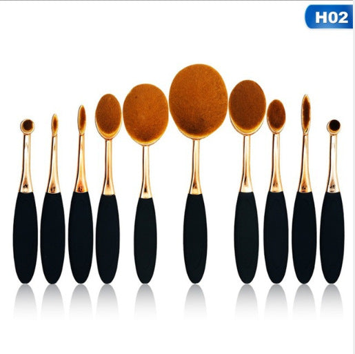 5-piece and 10 pcs toothbrush type makeup brush makeup brush beauty tool cosmetic brush beginner