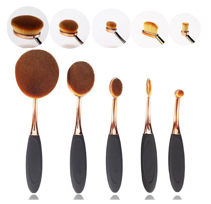 5-piece and 10 pcs toothbrush type makeup brush makeup brush beauty tool cosmetic brush beginner