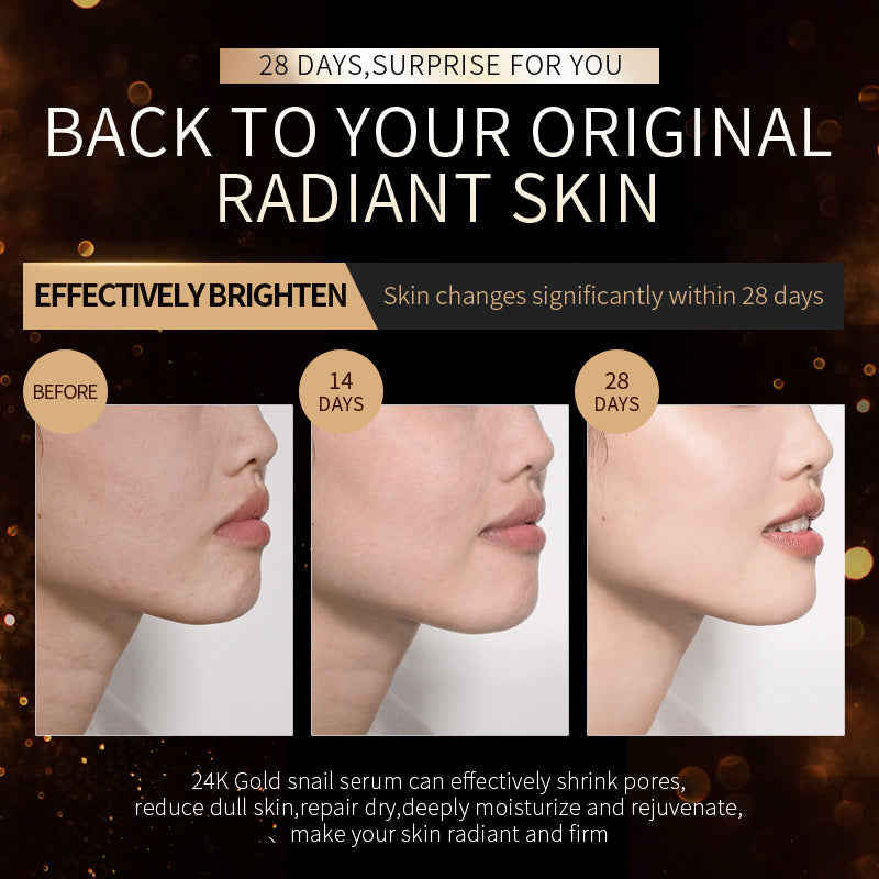 Skin Care Gold Foil Snail Essence 17ml Moisturizing Skin Care Products English Packaging