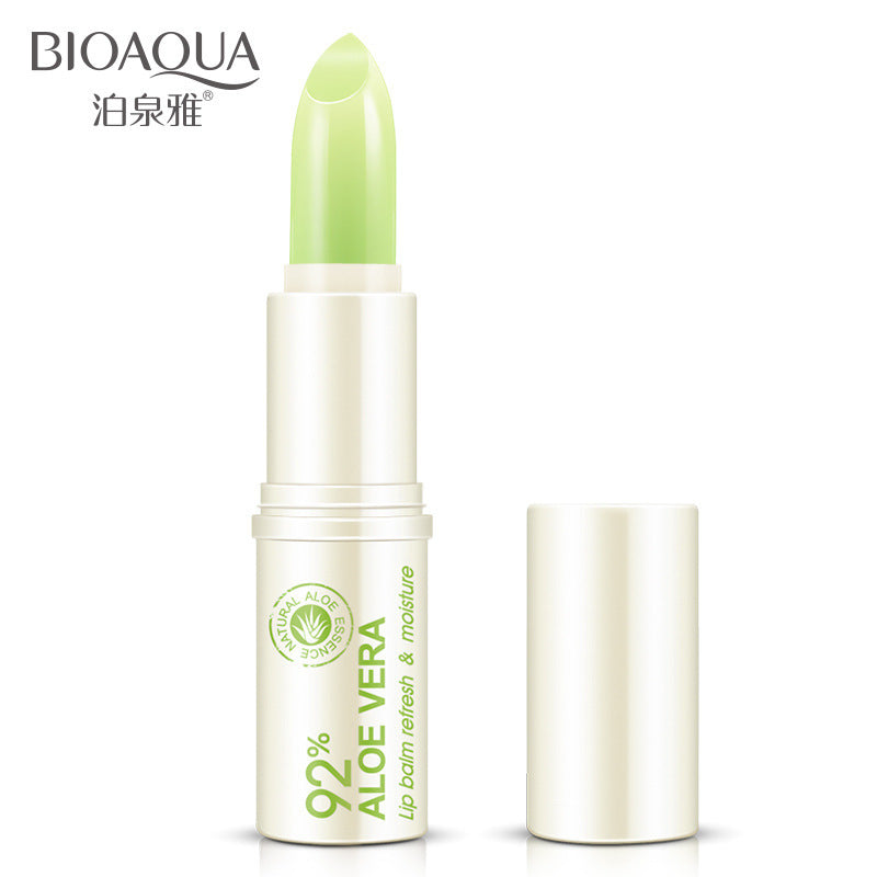Natural Aloe Moisturizing Lip Balm Colorless Refine repair lip wrinkles For Winter Lip Care