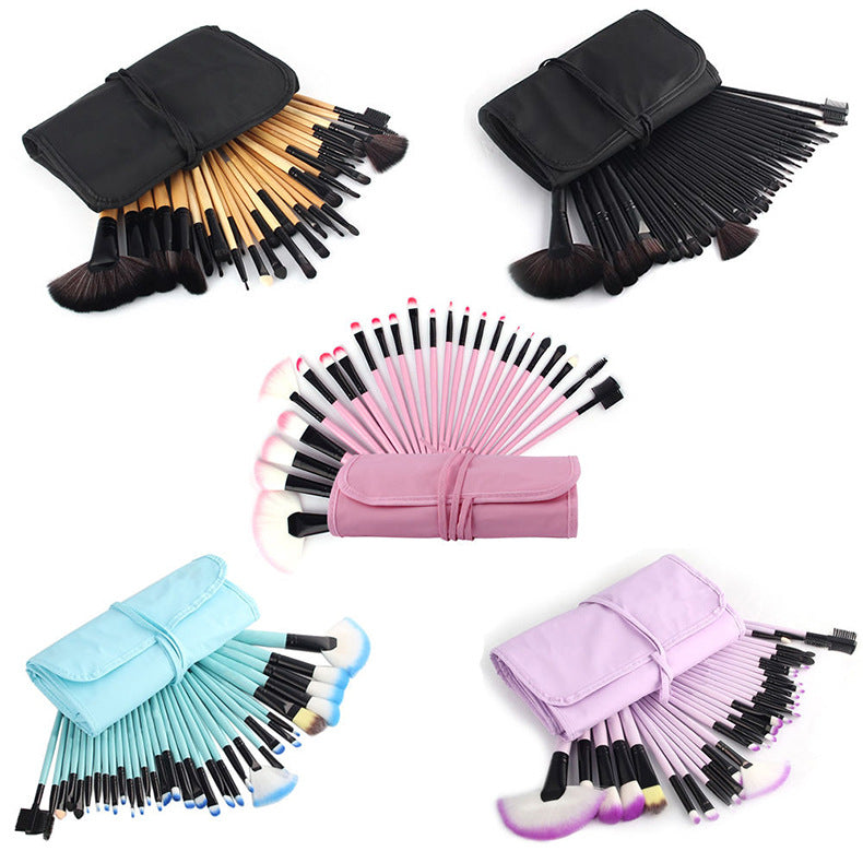 32 new explosion models makeup brush set with PU bag multi-function universal makeup tools