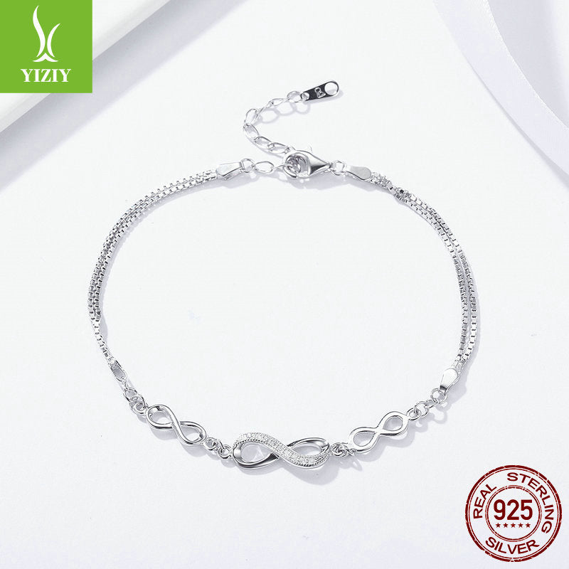 Silver s925 sterling silver fashion temperament bracelet women hot selling women's bracelet silver jewelry one drop