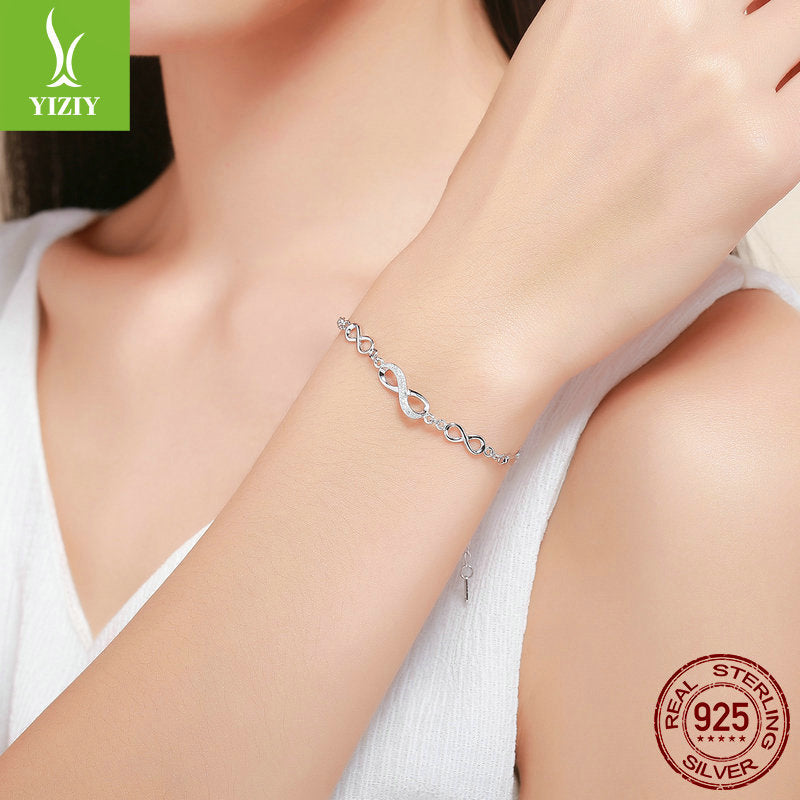 Silver s925 sterling silver fashion temperament bracelet women hot selling women's bracelet silver jewelry one drop