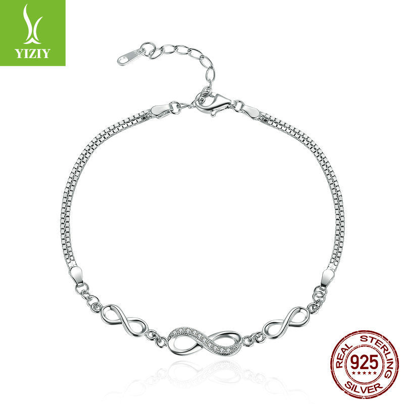 Silver s925 sterling silver fashion temperament bracelet women hot selling women's bracelet silver jewelry one drop