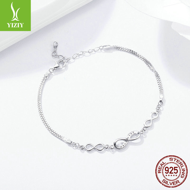 Silver s925 sterling silver fashion temperament bracelet women hot selling women's bracelet silver jewelry one drop