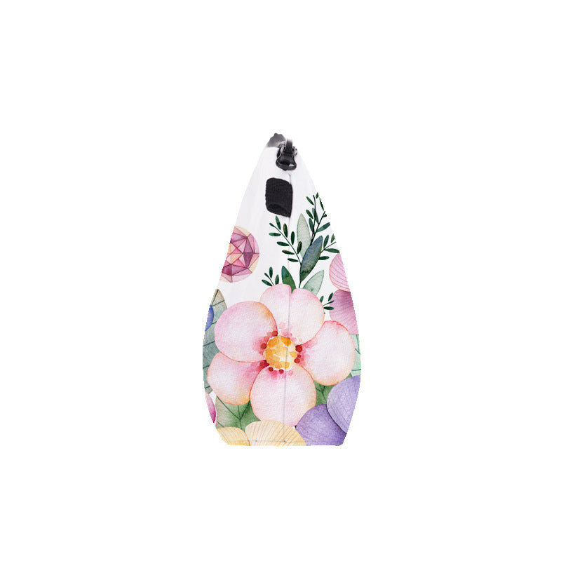 Cosmetic bag 3D digital printing new flower Flower cosmetic bag ladies storage clutch