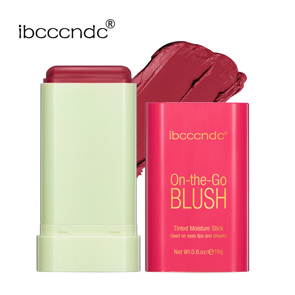 new blush cream red pink natural moisturizing lip and cheek blush stick smear blush