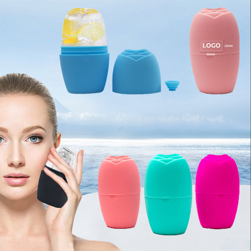 Active new platinum silicone facial ice tray massage facial care ice mold ice roller ice roller