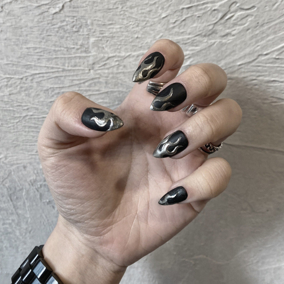 Nail manicure pieces, removable French fake nails, wearable nail pieces, manicure nail patches