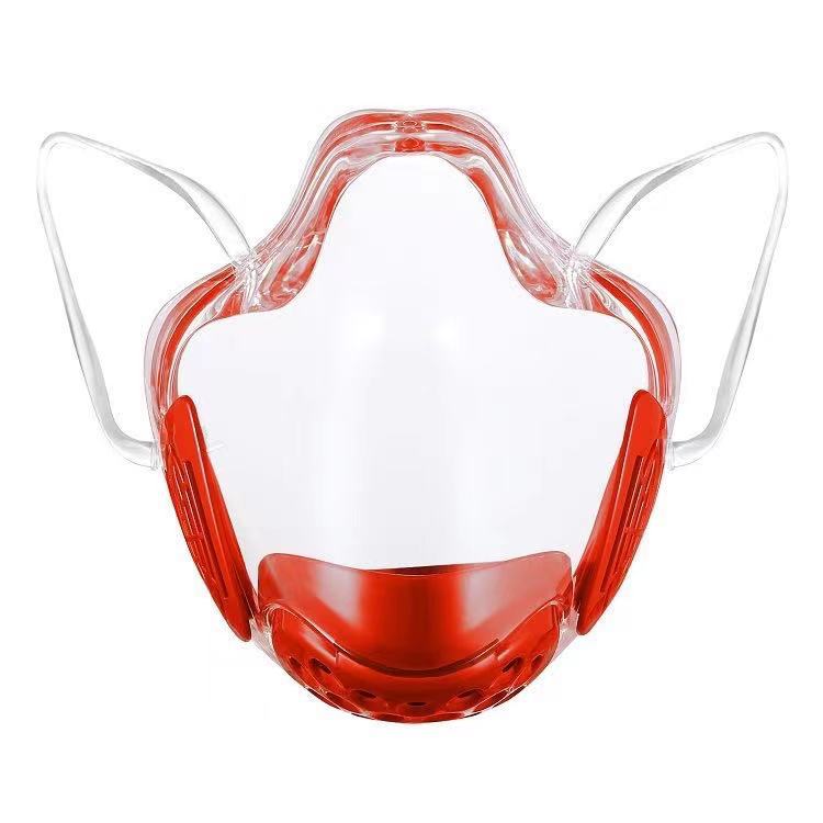 Anti-fog lip mask transparent PC protective mask anti-splash isolation mask non-fog transparent mask