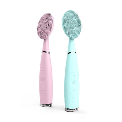 Facial silicon cleansing instrument handheld rechargeable sonic facial cleansing instrument electric household portable cleansing facial cleansing machine