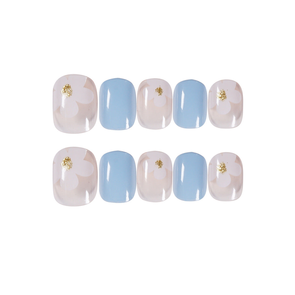 Nail manicure pieces, removable French fake nails, wearable nail pieces, manicure nail patches