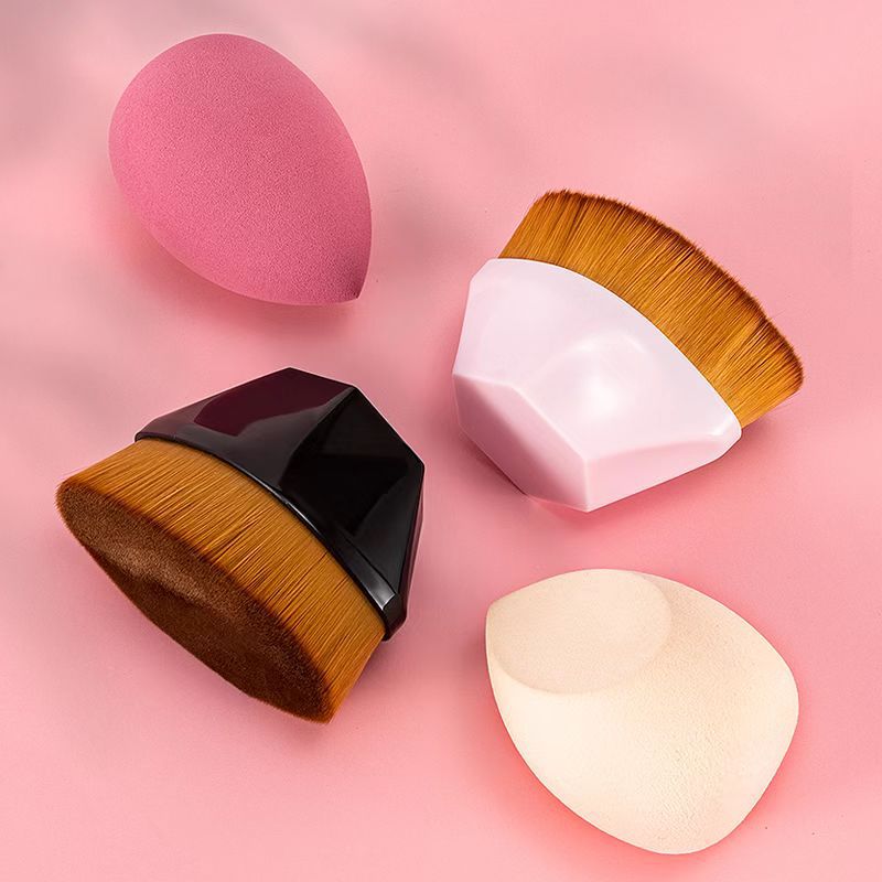 No. 55 Magic Foundation Makeup Brush Set Seamless Concealer Net Red Loose Powder Brush Puff Petal Beauty Makeup Tools Spot