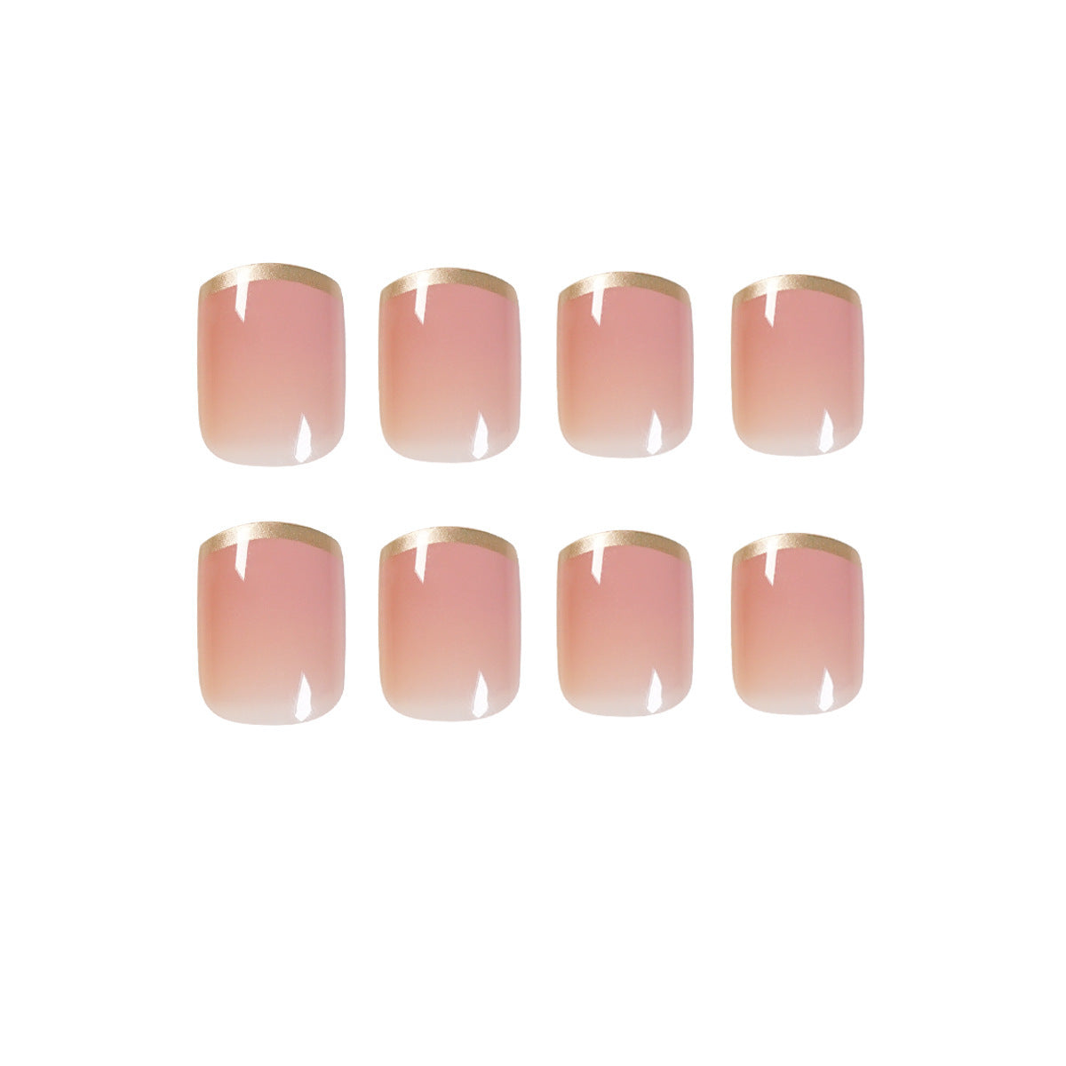 Nail manicure pieces, removable French fake nails, wearable nail pieces, manicure nail patches