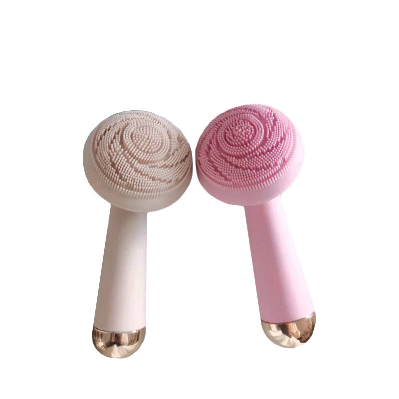 New electric facial cleanser rotating silicone massager pore cleaner facial cleansing brush rechargeable facial cleanser
