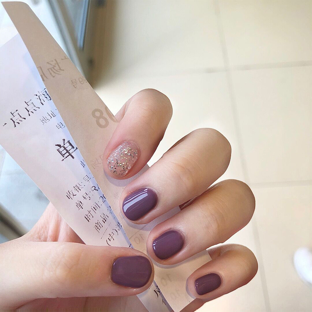 Nail manicure pieces, removable French fake nails, wearable nail pieces, manicure nail patches