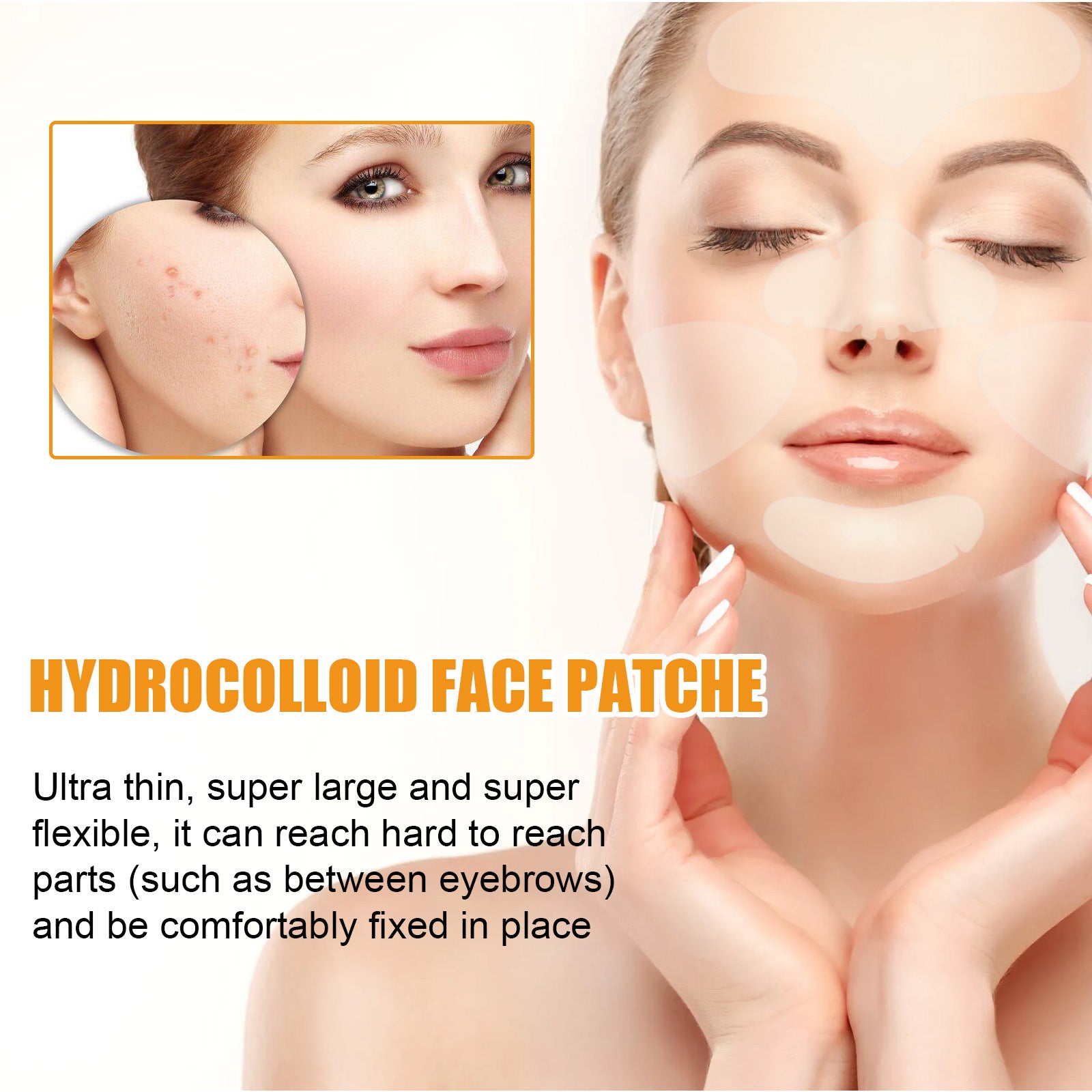 EELHOE Hydrogel Facial Acne Sticker Portable Transparent Invisible Hydrogel Body Facial Care Concealer Anti-Acne Sticker