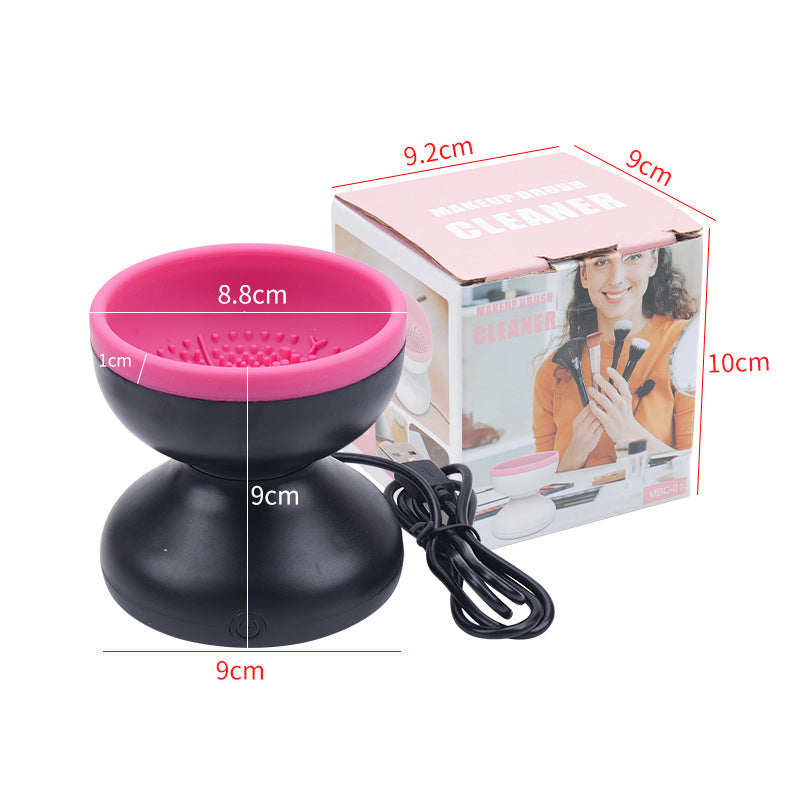 Beauty tools makeup brush electric cleaner USB box rechargeable automatic scrubber portable