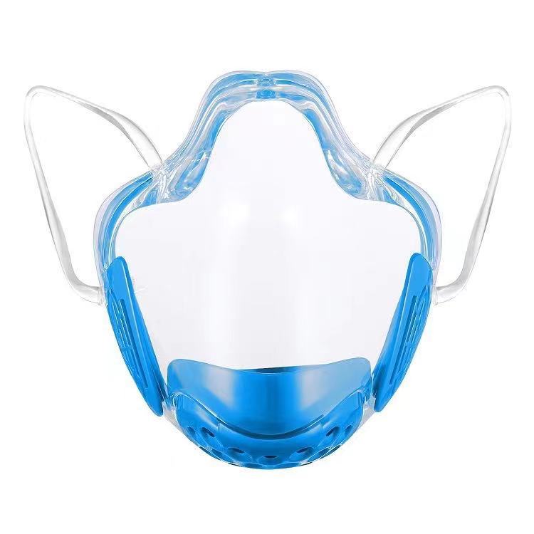 Anti-fog lip mask transparent PC protective mask anti-splash isolation mask non-fog transparent mask
