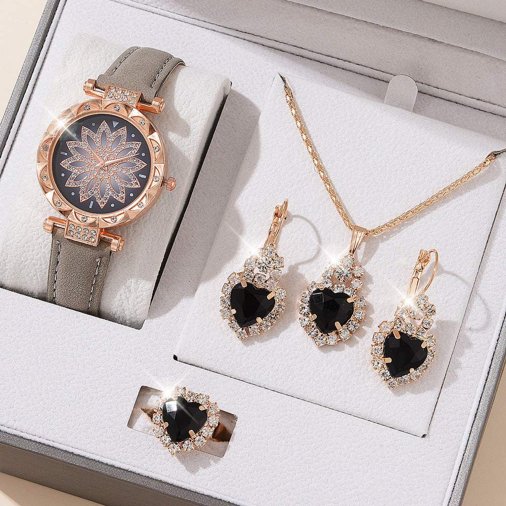 Jewelry Watch Bracelet Set Hot Selling Women's Watch Fashion Women's Watch Gift Versatile Quartz Watch