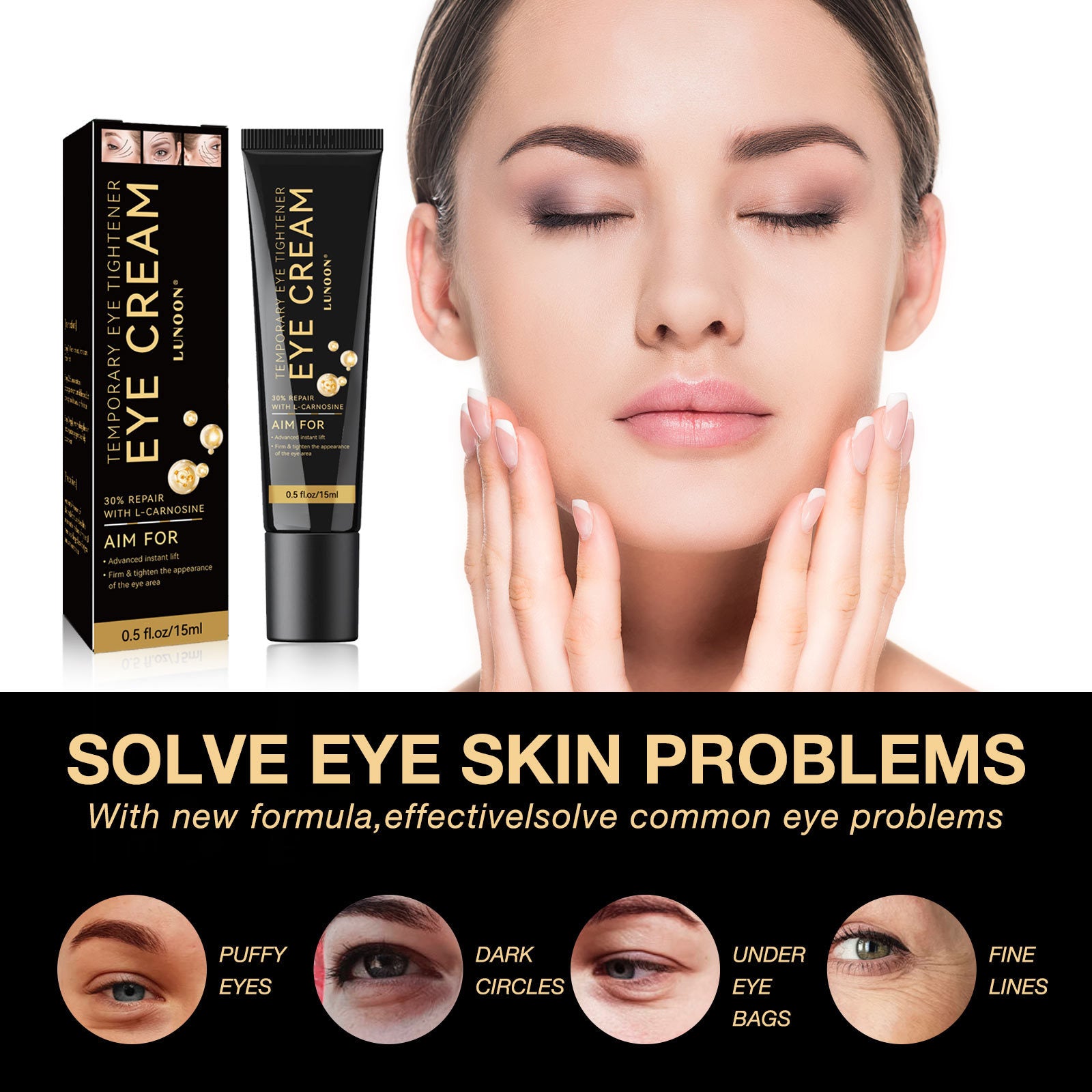 Natural Firming Eye Cream Moisturizing Moisturizing Dilutes Wrinkles Dark Circles Improves Eye Dullness Multi-effect Eye Cream New