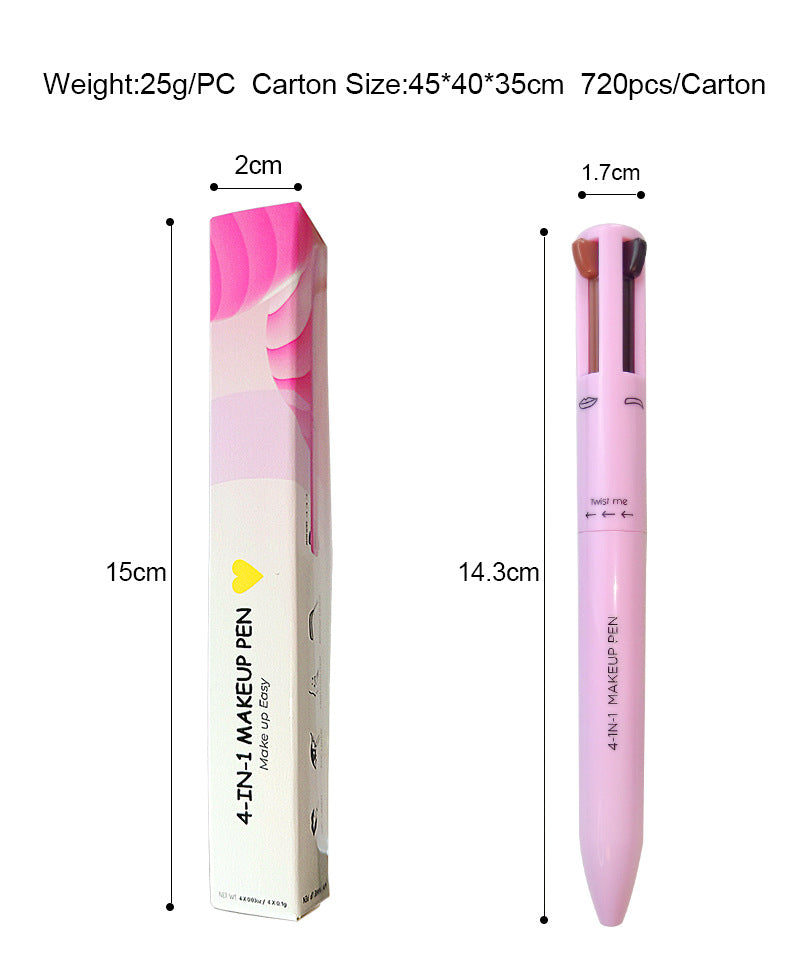 4 in 1 makeup pen 4in1 makeup pen 4 colors 4 colors 4 in 1 eyebrow pencil lip line highlight eyeliner