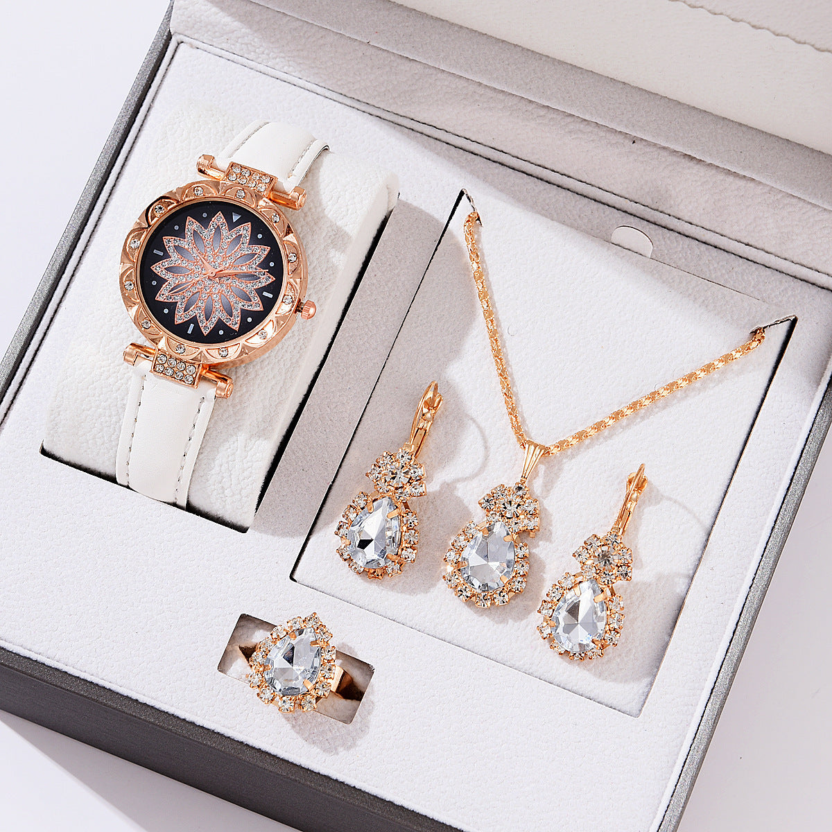 Jewelry Watch Bracelet Set Hot Selling Women's Watch Fashion Women's Watch Gift Versatile Quartz Watch