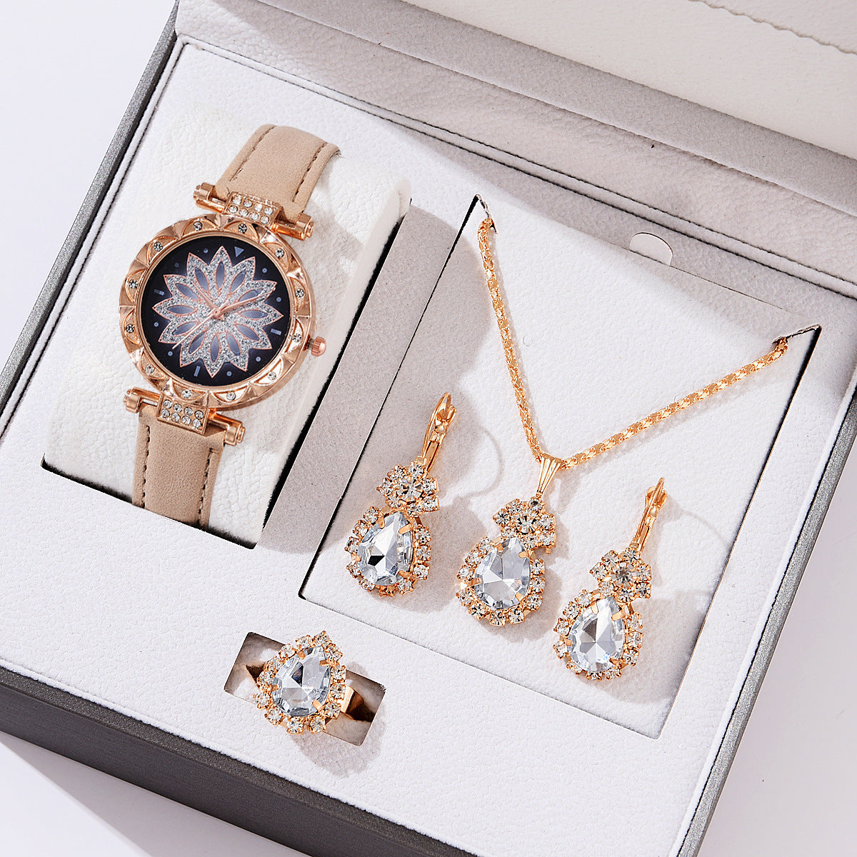 Jewelry Watch Bracelet Set Hot Selling Women's Watch Fashion Women's Watch Gift Versatile Quartz Watch