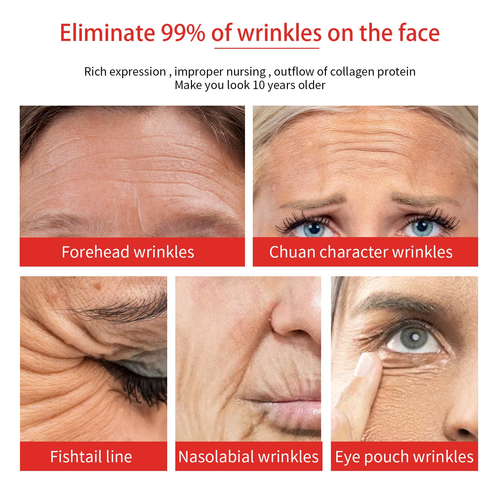 Natural cream Instant Anti-Wrinkle Cream Firming and Lifting Fine Lines and Law Lines Repairing Dry and Dehydrated Skin