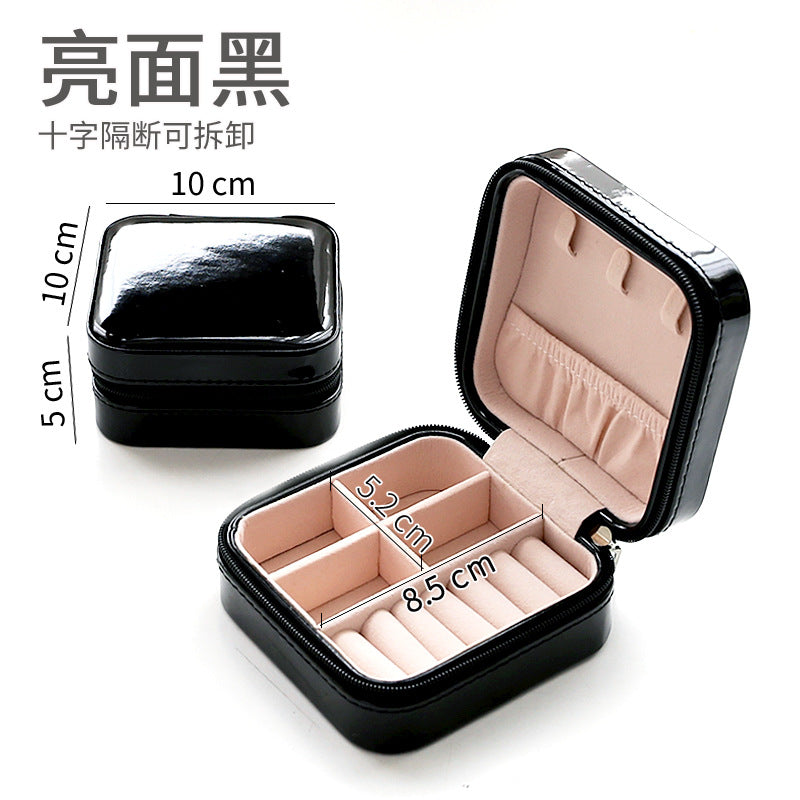 Storage Box Double Leather Jewelry Box Jewelry Storage Box Multifunctional Large Jewelry Box PU Necklace Jewelry Box DQ