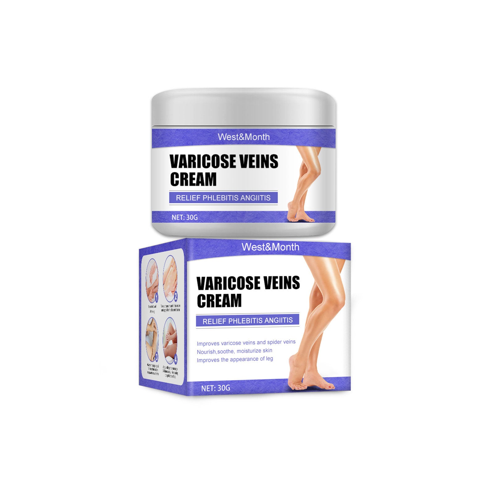 Cream vein cream earthworm leg blue veins bulge relieves pain red blood silk repair cream moisturizes legs