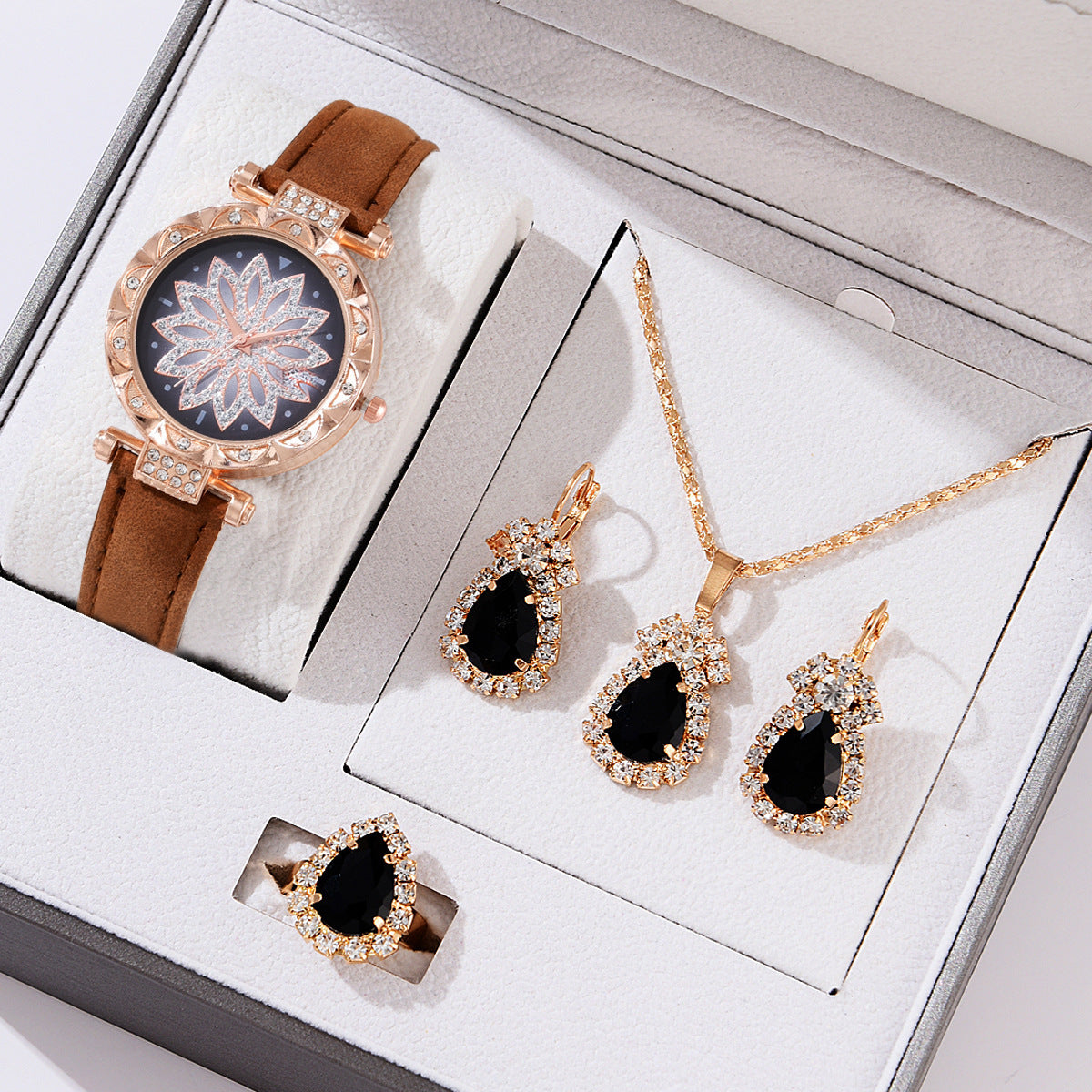 Jewelry Watch Bracelet Set Hot Selling Women's Watch Fashion Women's Watch Gift Versatile Quartz Watch