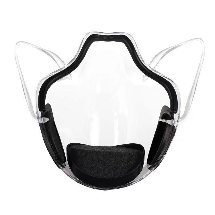 Anti-fog lip mask transparent PC protective mask anti-splash isolation mask non-fog transparent mask