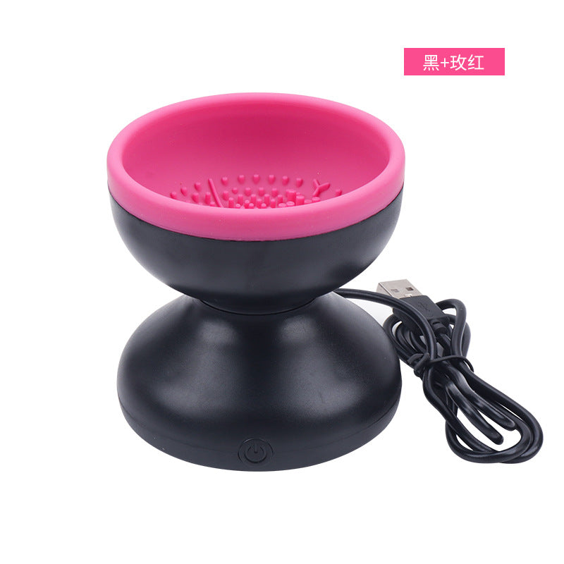 Beauty tools makeup brush electric cleaner USB box rechargeable automatic scrubber portable