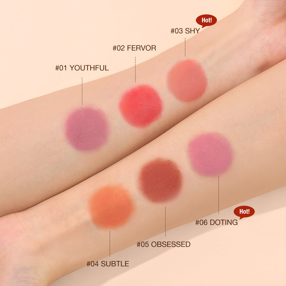 O.TWO.O Vitality and smooth blush cream, repairing, brightening, natural nude makeup blush stick, cheek, lip, eyeshadow