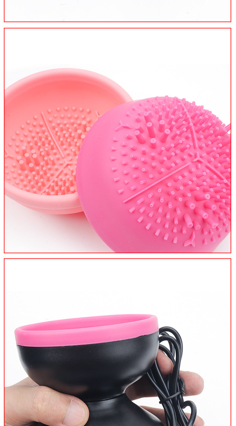 Beauty tools makeup brush electric cleaner USB box rechargeable automatic scrubber portable