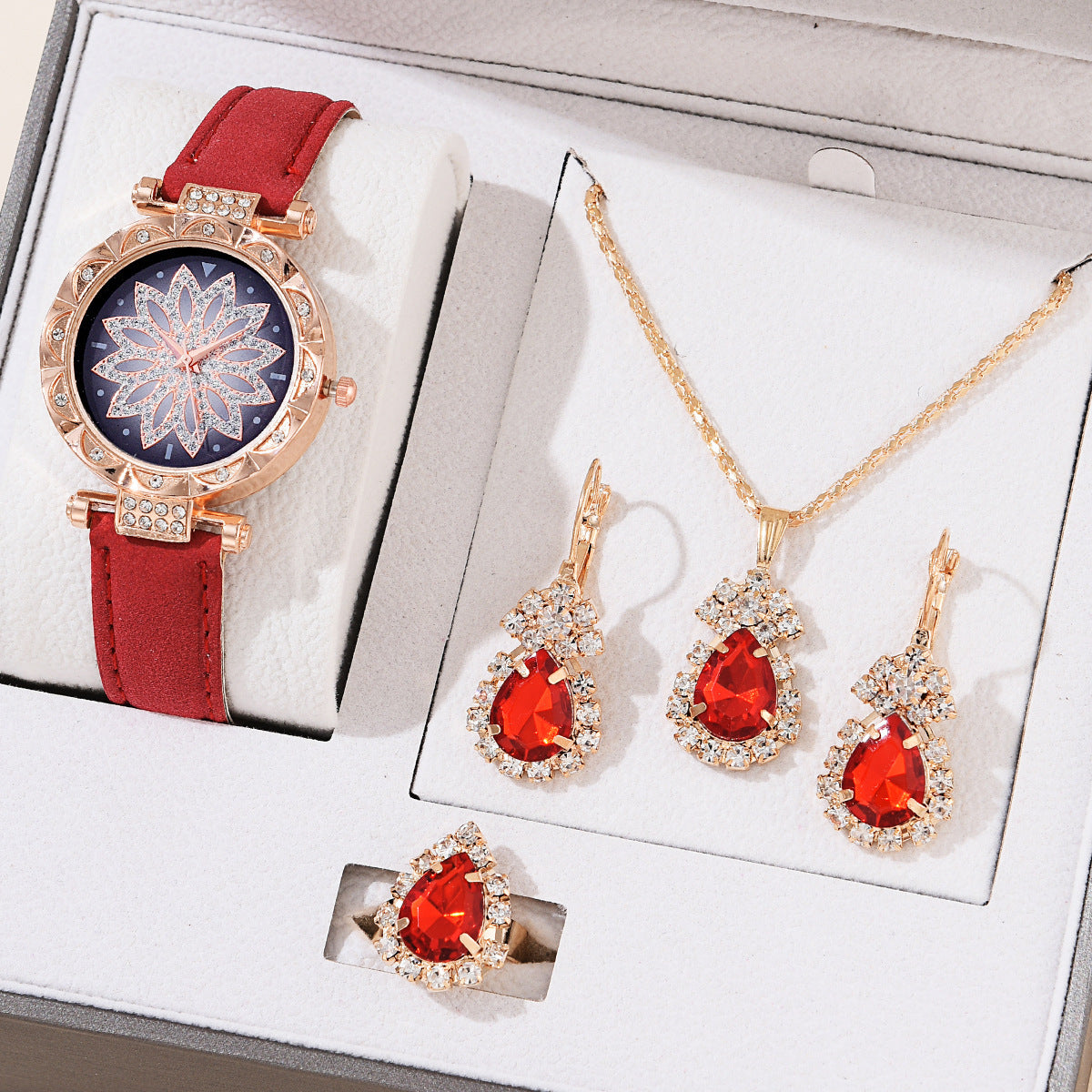 Jewelry Watch Bracelet Set Hot Selling Women's Watch Fashion Women's Watch Gift Versatile Quartz Watch